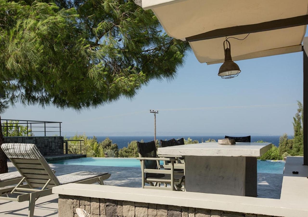 Olivia Estate Villa With Private Swimming Pool Elia Nikitis Bagian luar foto