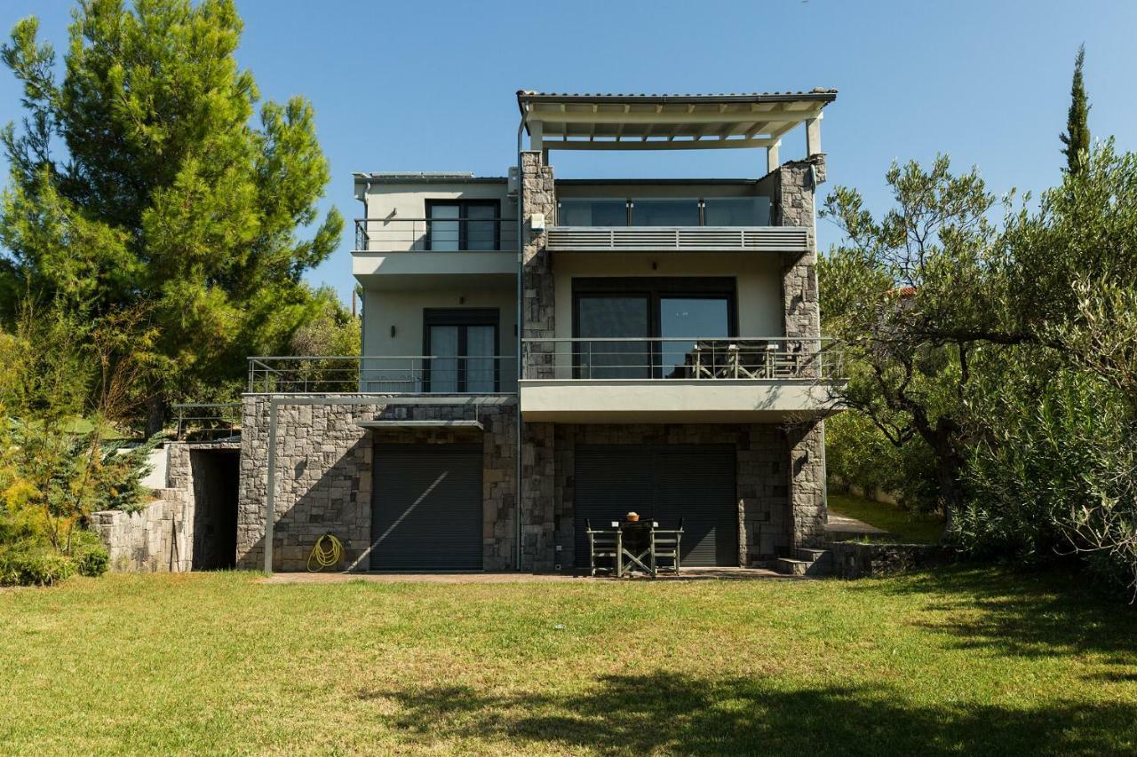 Olivia Estate Villa With Private Swimming Pool Elia Nikitis Bagian luar foto